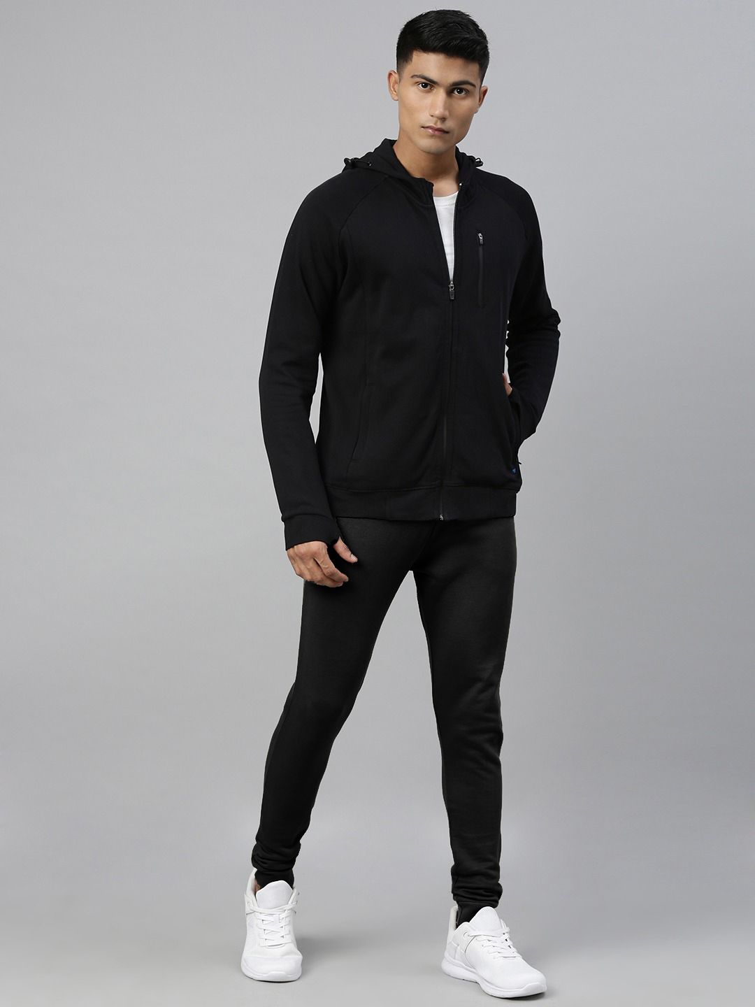 Black Organic Cotton Bamboo Sweatshirt & Jogger Set | Men